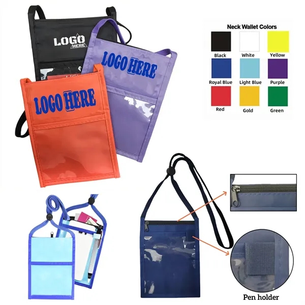 Event Badge Holder with Lanyard Neck Wallet - Event Badge Holder with Lanyard Neck Wallet - Image 0 of 1