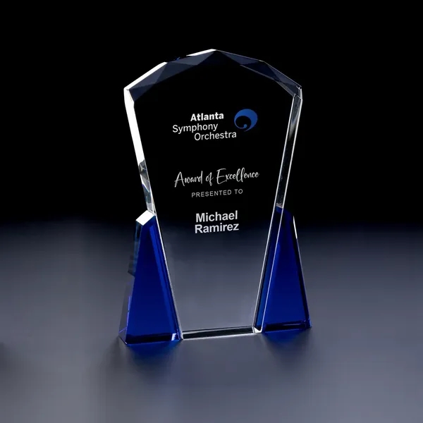 Facet Top Award with Blue Accents - Facet Top Award with Blue Accents - Image 1 of 1