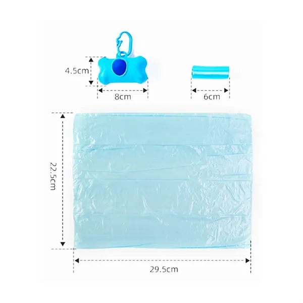 Bone Shaped Dog Waste Bag Dispenser with Clip - Bone Shaped Dog Waste Bag Dispenser with Clip - Image 1 of 5