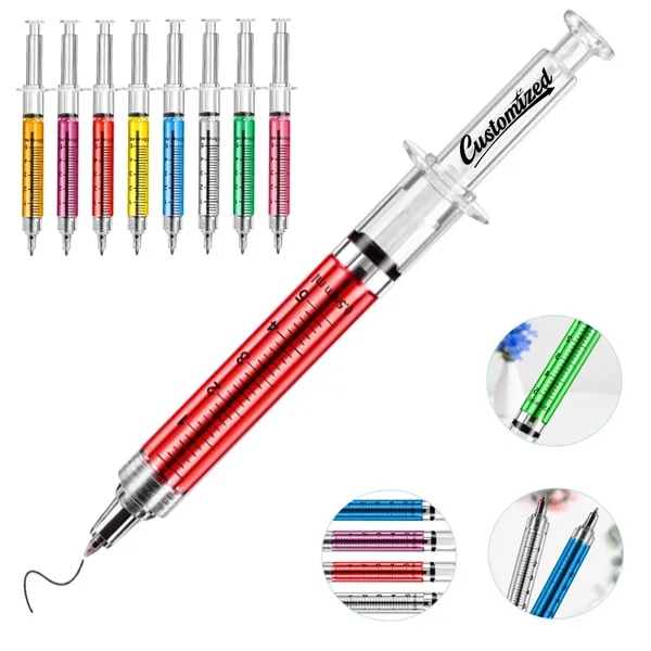 Syringe Shaped Ballpoint Pen - Syringe Shaped Ballpoint Pen - Image 0 of 5