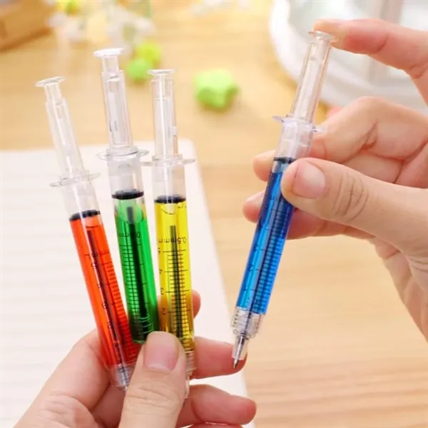 Syringe Shaped Ballpoint Pen - Syringe Shaped Ballpoint Pen - Image 4 of 5