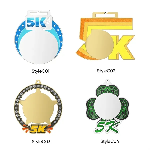UV Printed 5K Medals - UV Printed 5K Medals - Image 1 of 9