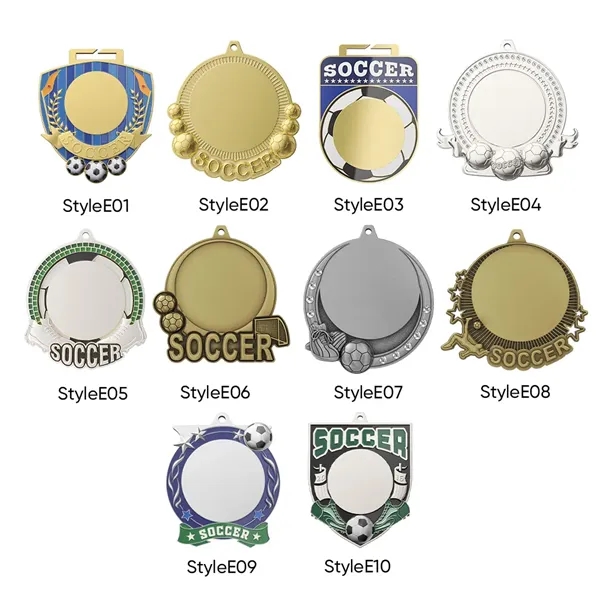 UV Printed Soccer Medals - UV Printed Soccer Medals - Image 1 of 21