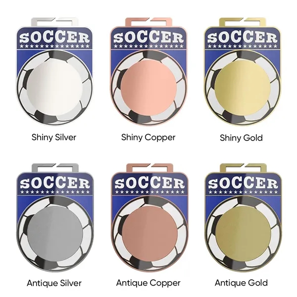 UV Printed Soccer Medals - UV Printed Soccer Medals - Image 7 of 21