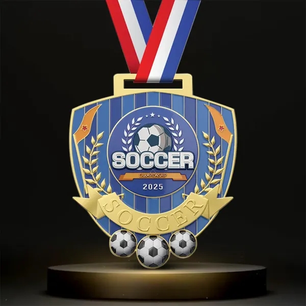 Custom UV Printed Soccer Medals