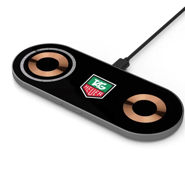 Glass Top Dual Wireless Charging Pad - Glass Top Dual Wireless Charging Pad - Image 1 of 1