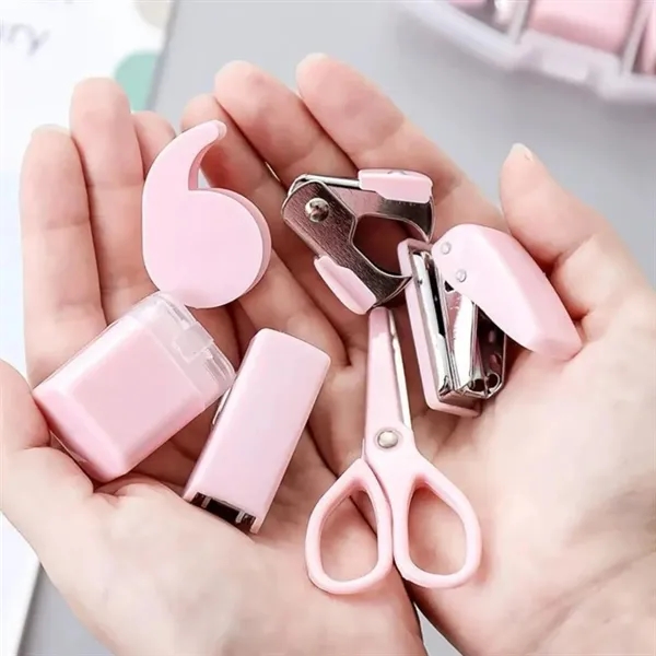 Mini Office Stationery Set W/ Stapler Accessories in Case - Mini Office Stationery Set W/ Stapler Accessories in Case - Image 4 of 5