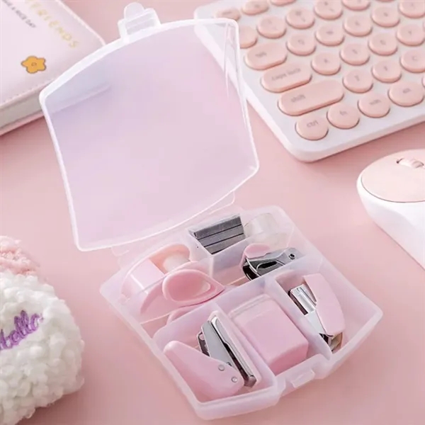 Mini Office Stationery Set W/ Stapler Accessories in Case - Mini Office Stationery Set W/ Stapler Accessories in Case - Image 5 of 5