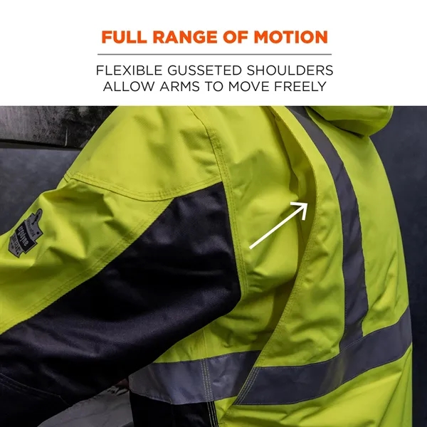 Ergodyne®Heavy-Duty Hi-Vis Workwear Jacket - Type R, Class 2 - Ergodyne®Heavy-Duty Hi-Vis Workwear Jacket - Type R, Class 2 - Image 3 of 6
