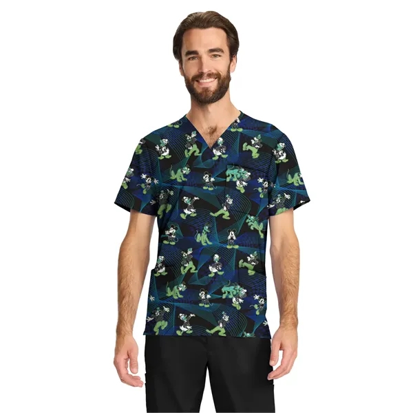 Cherokee - Tooniforms - Men's 3-Pocket V-Neck Print Top - Cherokee - Tooniforms - Men's 3-Pocket V-Neck Print Top - Image 0 of 2