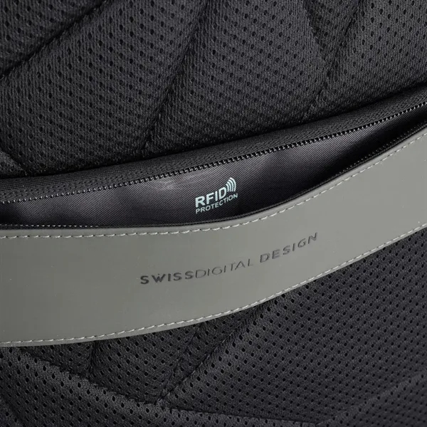 SwissDigital® LAMONE USB Charging Port Stylish LED Backpack - SwissDigital® LAMONE USB Charging Port Stylish LED Backpack - Image 11 of 23