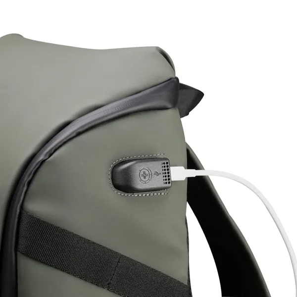 SwissDigital® LAMONE USB Charging Port Stylish LED Backpack - SwissDigital® LAMONE USB Charging Port Stylish LED Backpack - Image 12 of 23