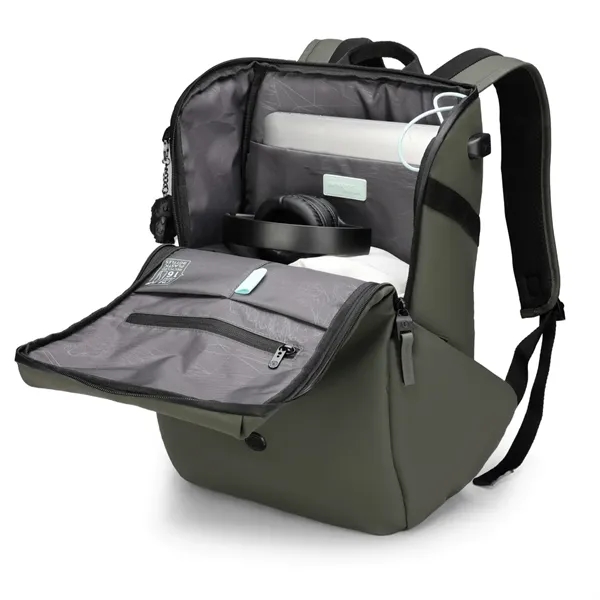 SwissDigital® LAMONE USB Charging Port Stylish LED Backpack - SwissDigital® LAMONE USB Charging Port Stylish LED Backpack - Image 18 of 23