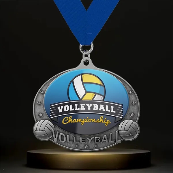 Custom UV Printed Volleyball Medals
