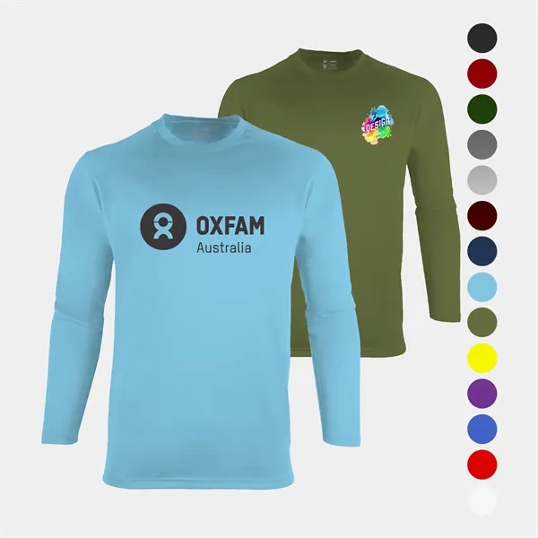 Men's Long Sleeve Performance Crew Neck T-Shirt - Men's Long Sleeve Performance Crew Neck T-Shirt - Image 0 of 0