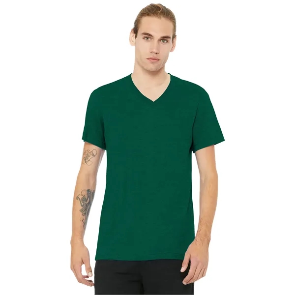 BELLA+CANVAS Unisex Heather CVC V-Neck Tee - BELLA+CANVAS Unisex Heather CVC V-Neck Tee - Image 25 of 58