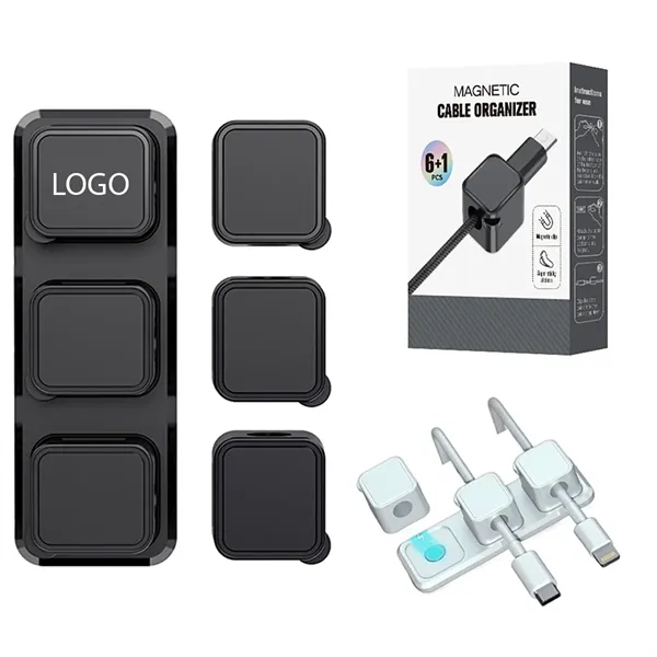 Magnetic Cable Organizer for Desk - Magnetic Cable Organizer for Desk - Image 0 of 4