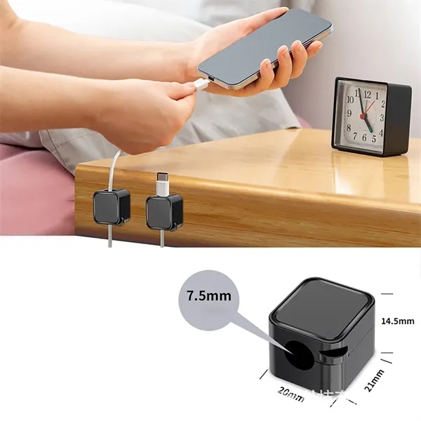 Magnetic Cable Organizer for Desk - Magnetic Cable Organizer for Desk - Image 2 of 4