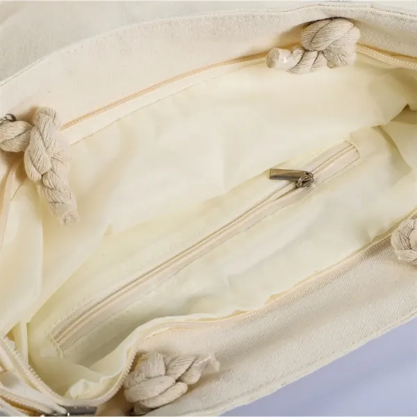 Twisted Rope Blankets Canvas Bag - Twisted Rope Blankets Canvas Bag - Image 2 of 4