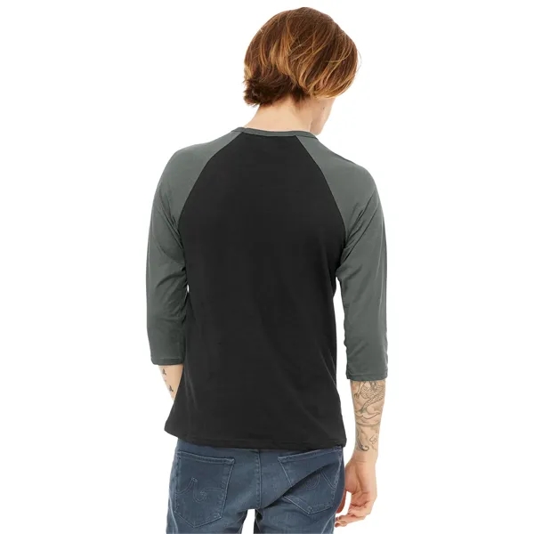 BELLA+CANVAS Unisex 3/4-Sleeve Baseball Tee. - BELLA+CANVAS Unisex 3/4-Sleeve Baseball Tee. - Image 7 of 67