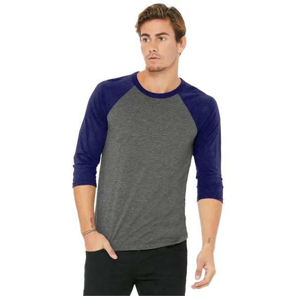 BELLA+CANVAS Unisex 3/4-Sleeve Baseball Tee. - BELLA+CANVAS Unisex 3/4-Sleeve Baseball Tee. - Image 23 of 67