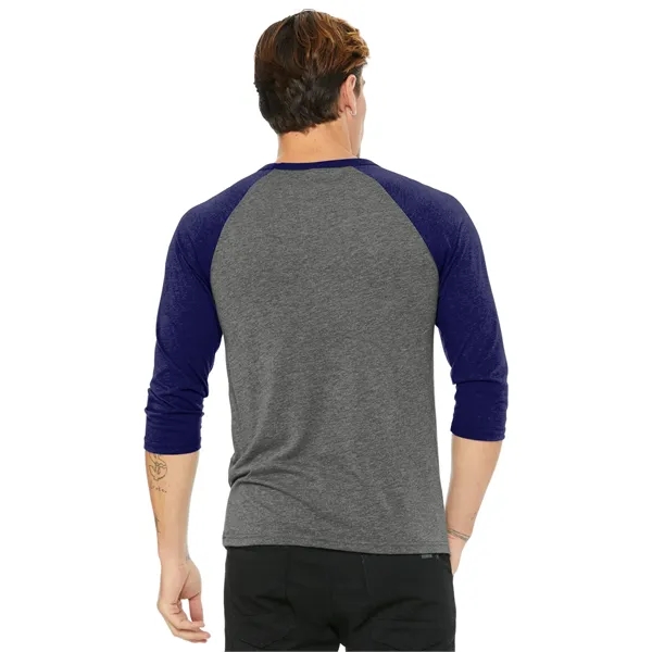 BELLA+CANVAS Unisex 3/4-Sleeve Baseball Tee. - BELLA+CANVAS Unisex 3/4-Sleeve Baseball Tee. - Image 25 of 67