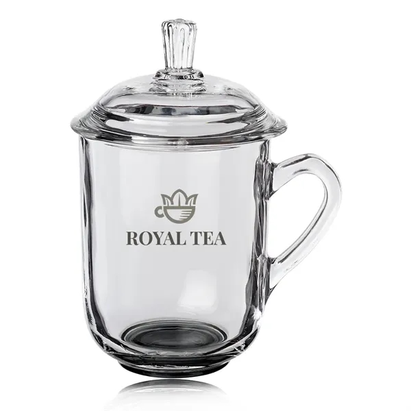 13 oz. Glass Tea Cups with Lids - 13 oz. Glass Tea Cups with Lids - Image 4 of 15