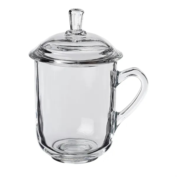 13 oz. Glass Tea Cups with Lids - 13 oz. Glass Tea Cups with Lids - Image 3 of 15
