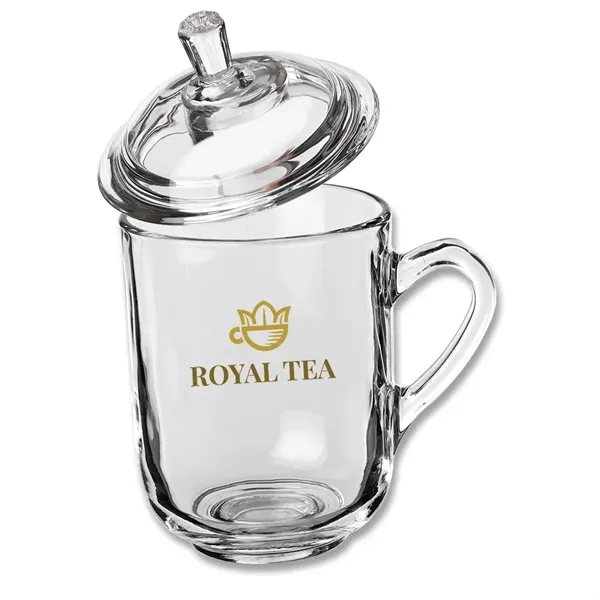 13 oz. Glass Tea Cups with Lids - 13 oz. Glass Tea Cups with Lids - Image 2 of 15