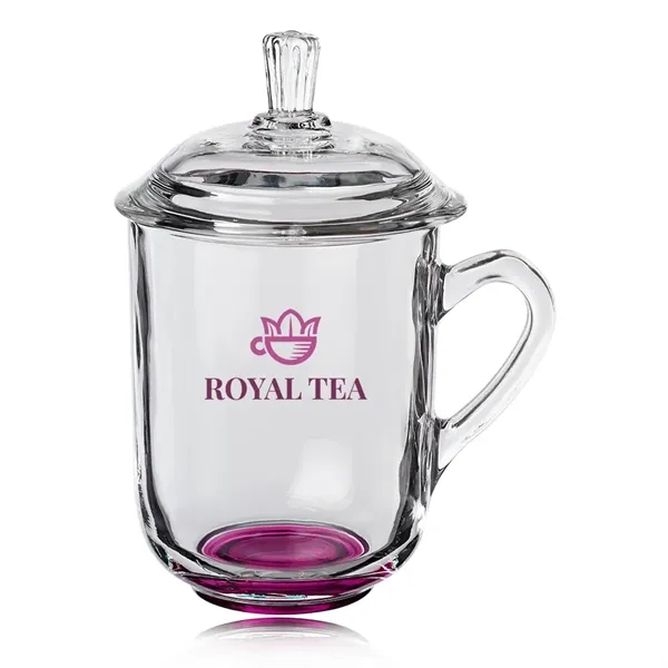 13 oz. Glass Tea Cups with Lids - 13 oz. Glass Tea Cups with Lids - Image 10 of 15
