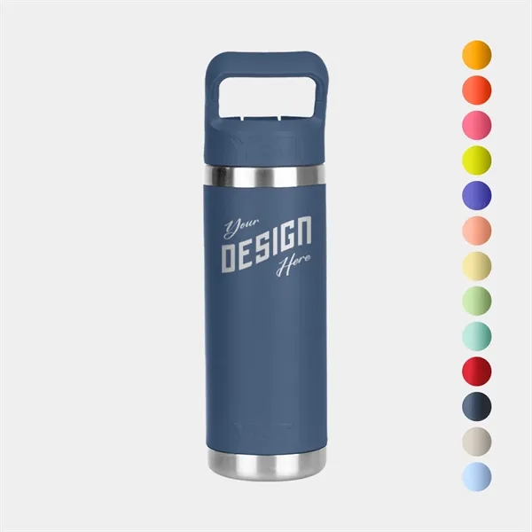 18 Oz YETI® Rambler Stainless Steel Insulated Water Bottle - 18 Oz YETI® Rambler Stainless Steel Insulated Water Bottle - Image 0 of 13