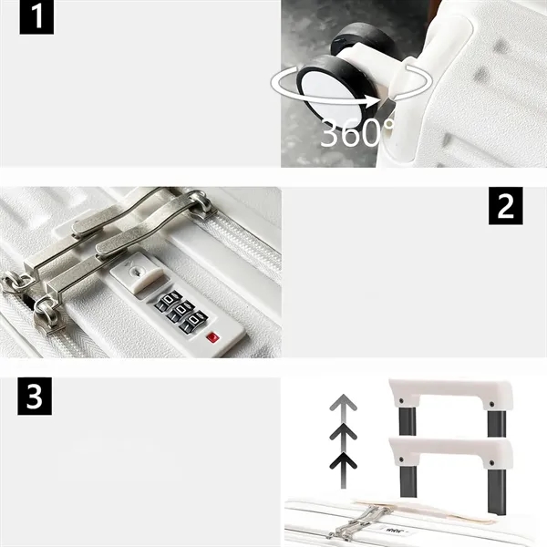 Front Opening Suitcase Carry On Case USB Port Cup Holder - Front Opening Suitcase Carry On Case USB Port Cup Holder - Image 7 of 10