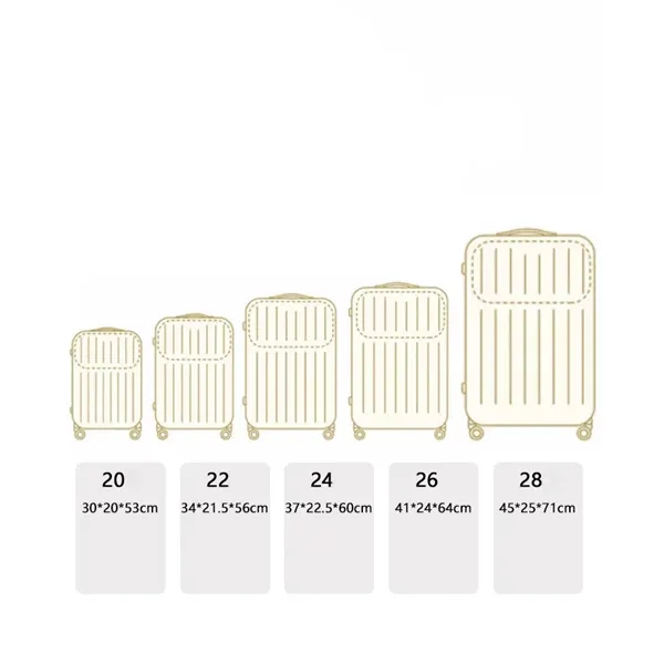 Front Opening Suitcase Carry On Case USB Port Cup Holder - Front Opening Suitcase Carry On Case USB Port Cup Holder - Image 8 of 10