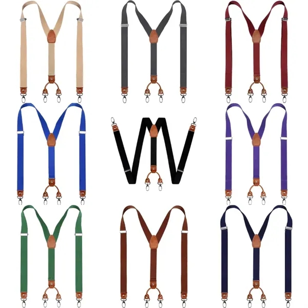 Adjustable Elastic Y-Back Suspenders - Adjustable Elastic Y-Back Suspenders - Image 0 of 3