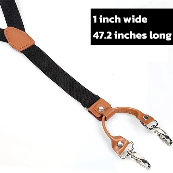Adjustable Elastic Y-Back Suspenders - Adjustable Elastic Y-Back Suspenders - Image 1 of 3