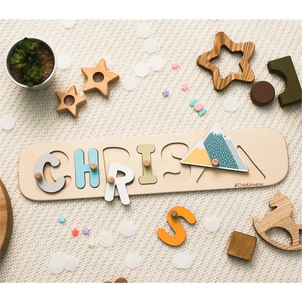 3D Wood Wall Art Name Jigsaw Kid Toy Wooden Map Puzzle - 3D Wood Wall Art Name Jigsaw Kid Toy Wooden Map Puzzle - Image 5 of 8