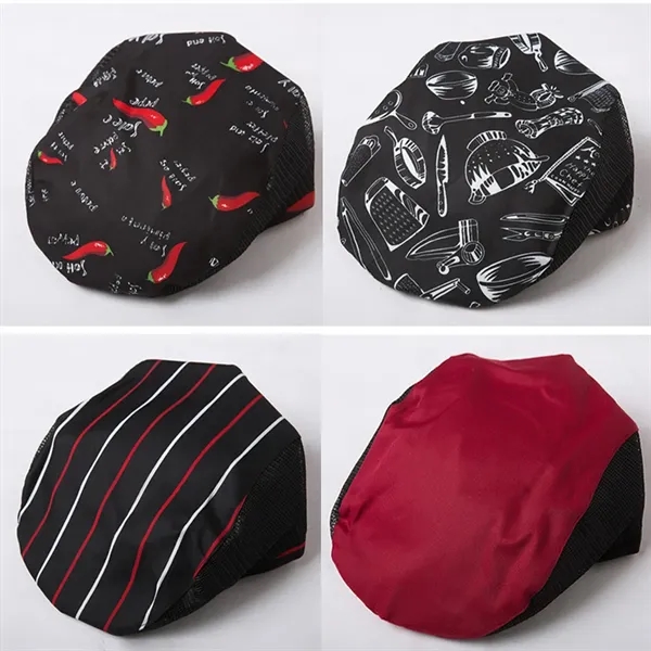 Multipurpose Soft Breathable Kitchen Cooking Chef Hat Beret - Multipurpose Soft Breathable Kitchen Cooking Chef Hat Beret - Image 2 of 3