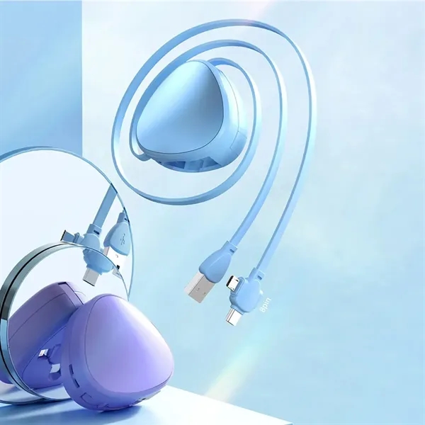 3 in 1 Triangle Retractable USB Charger - 3 in 1 Triangle Retractable USB Charger - Image 6 of 6