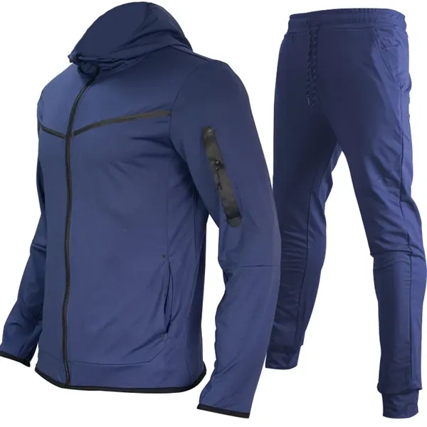 2 Piece Sports Suit Long Sleeve Jackets Athletic Pants - 2 Piece Sports Suit Long Sleeve Jackets Athletic Pants - Image 6 of 13