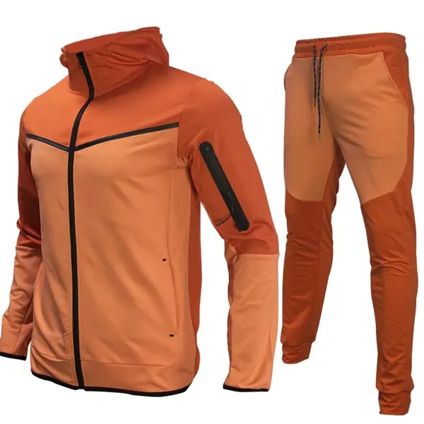 2 Piece Sports Suit Long Sleeve Jackets Athletic Pants - 2 Piece Sports Suit Long Sleeve Jackets Athletic Pants - Image 7 of 13