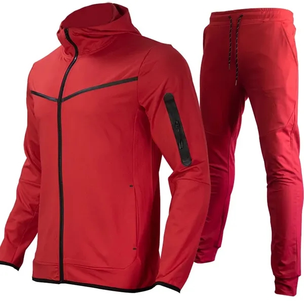2 Piece Sports Suit Long Sleeve Jackets Athletic Pants - 2 Piece Sports Suit Long Sleeve Jackets Athletic Pants - Image 8 of 13