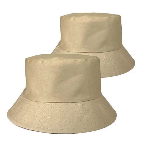 Unisex Summer Cotton Twill Bucket Hat - Unisex Summer Cotton Twill Bucket Hat - Image 2 of 3
