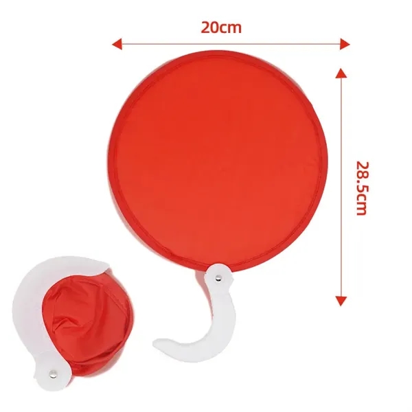 Nylon Foldable Hand Fan with Plastic Handle - Nylon Foldable Hand Fan with Plastic Handle - Image 9 of 10