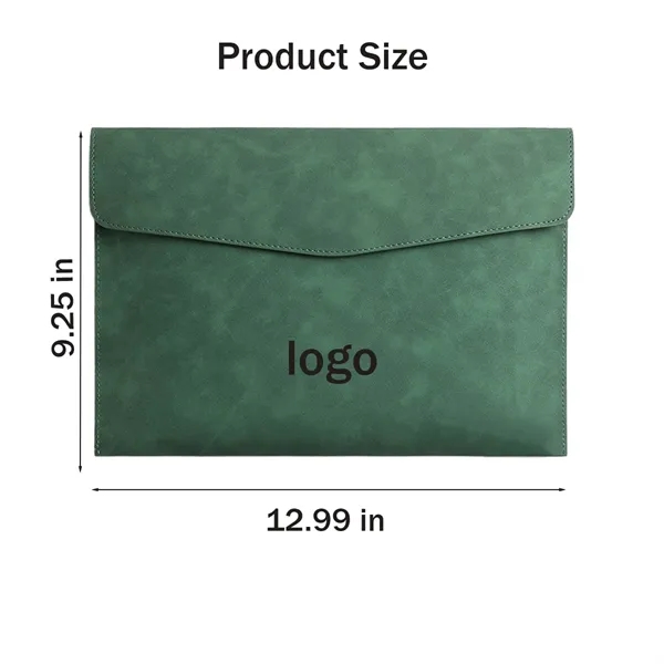 PU Leather A4 File Document Holder Portfolio Envelope Folder - PU Leather A4 File Document Holder Portfolio Envelope Folder - Image 1 of 4