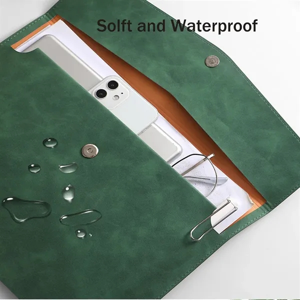 PU Leather A4 File Document Holder Portfolio Envelope Folder - PU Leather A4 File Document Holder Portfolio Envelope Folder - Image 2 of 4