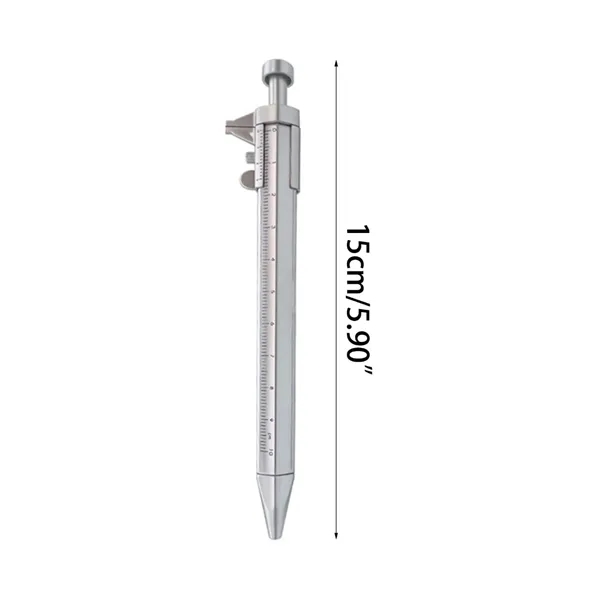 Caliper Style Ballpoint Pen with Blue Ink Refill - Caliper Style Ballpoint Pen with Blue Ink Refill - Image 1 of 5