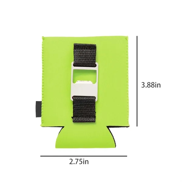Neoprene Can Cooler with Attached Bottle Opener Custom - Neoprene Can Cooler with Attached Bottle Opener Custom - Image 1 of 4