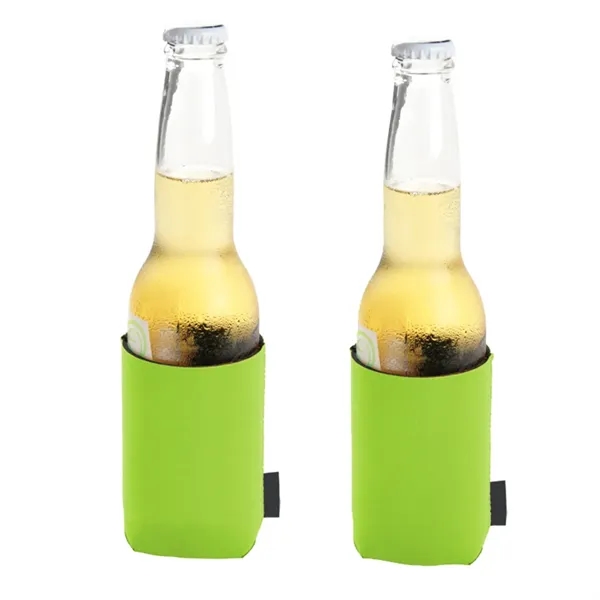 Neoprene Can Cooler with Attached Bottle Opener Custom - Neoprene Can Cooler with Attached Bottle Opener Custom - Image 4 of 4