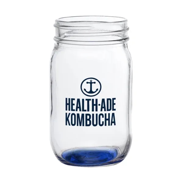 Pickled 16 oz Mason Jar Drinking Glass - Pickled 16 oz Mason Jar Drinking Glass - Image 4 of 6