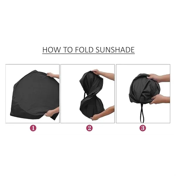 Car Windshield Shade for Automotive Sunshades with Storage P - Car Windshield Shade for Automotive Sunshades with Storage P - Image 2 of 2